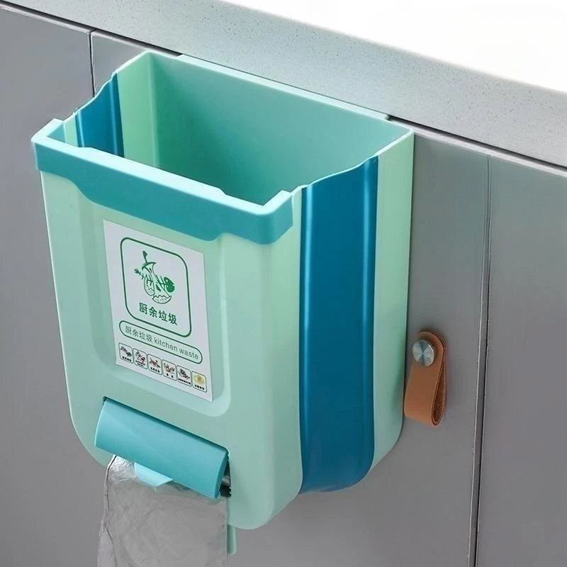 Kitchen Folding Trash Can Wall Mounted Trash Can Kitchen Cabinet Door Mounted Trash Can Folding Trash Can for Vehicles
