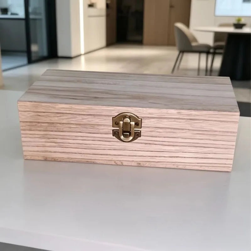 Creative Solid Wood Jewelry Box Desktop Storage Organizer Multi Functional Wooden Gift Packaging Box for Jewelry Accessories