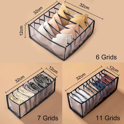Wardrobe Closet Cabinet Organizers Underwear Bra Socks Panty Storage Boxes Home Organization Drawer Divider Home Dormitory