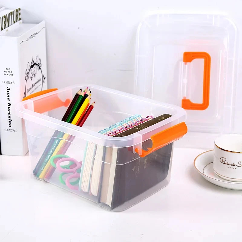 Transparent Storage Boxes Portable Boxes Toys Clothes Storage Boxes Organising Boxes Storage Boxes Snacks Organising Boxes