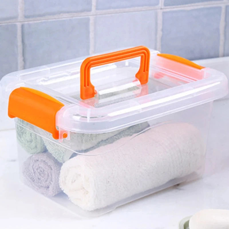 Transparent Storage Boxes Portable Boxes Toys Clothes Storage Boxes Organising Boxes Storage Boxes Snacks Organising Boxes