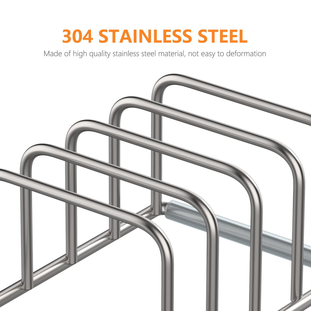 Stylish 304 Stainless Steel Cutting Board Holder - Maximize Your Kitchen Space with This Sleek Organizer